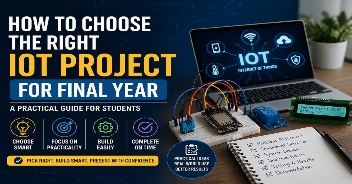 How to choose the right IoT project for final year students with practical implementation focus