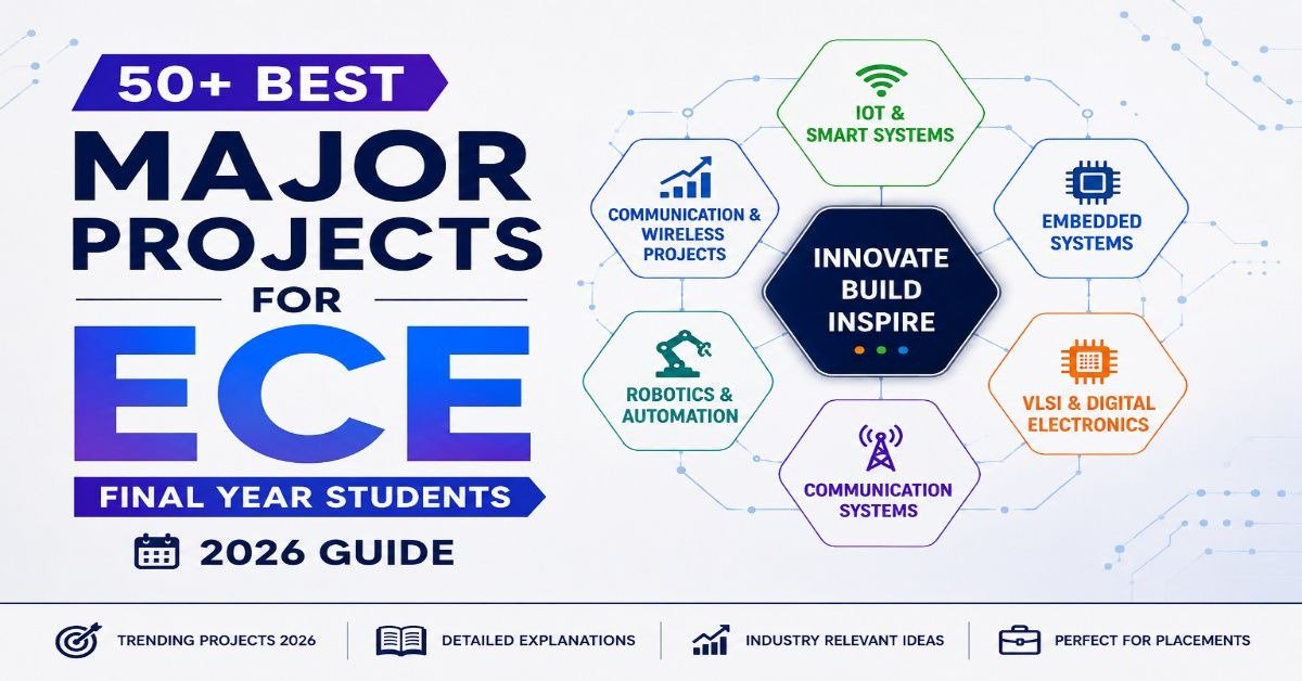 50+ Major Projects For ECE Final Year | 2026 Updated