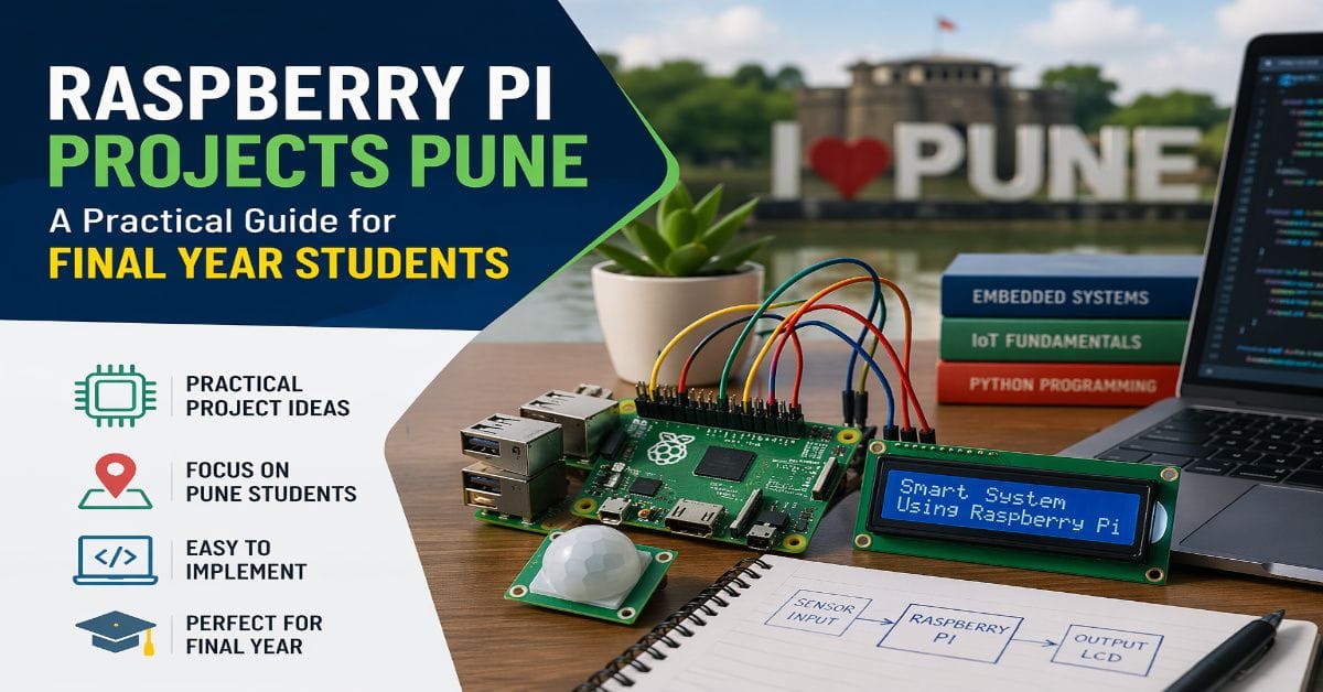 Engineering students in Pune choosing Raspberry Pi projects for final year with focus on practical selection and evaluation