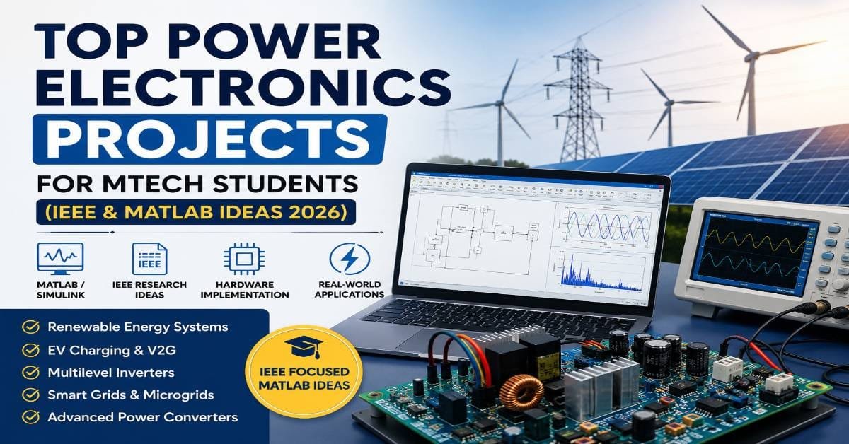 Top Power Electronics Projects For MTech Students | 2026