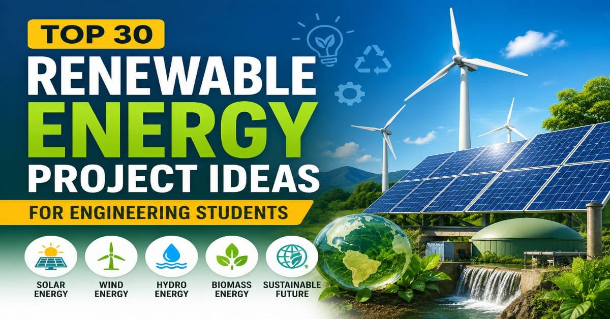 Top 30 Renewable Energy Project Ideas for Engineering Students